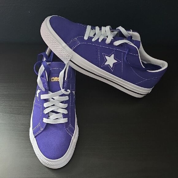 Converse One Star Pro Suede Unisex Shoe Blue Mens Size 7 Womens 8.5 - Picture 1 of 8